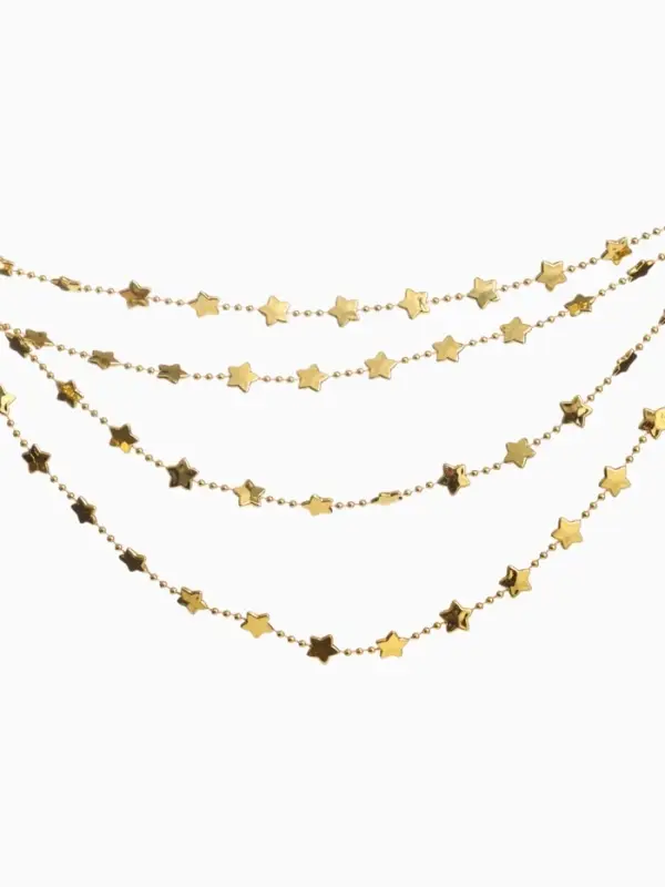 Бусы на ёлку &laquo;Звёзды&raquo;, длина 2.7 м, МИКС