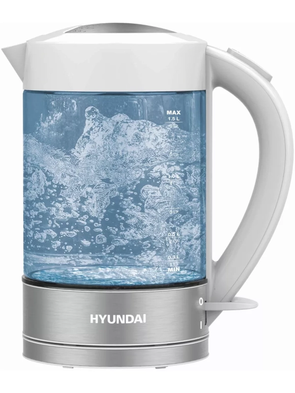 Чайник HYK-G9990 1,5л 2000Вт белый (стекло) Чайник HYK-G9990 1,5л 2000Вт белый (стекло)