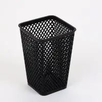 Корзины для хранения &laquo;Аура&raquo;, набор 4 шт.: 7.5&times;7.5&times;18 см, чёрные