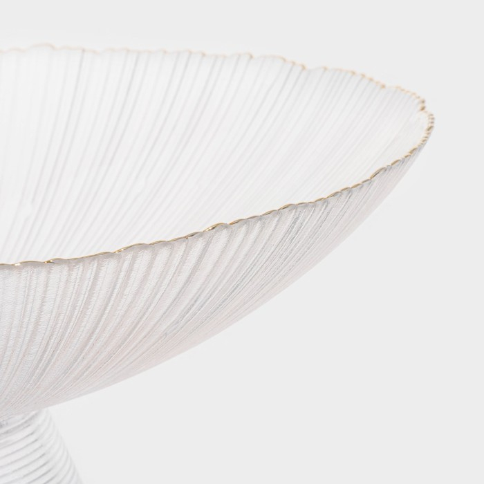 Ваза из стекла для фруктов &laquo;Фейверк&raquo;, 3,7 л, 33&times;13,5 см, цвет прозрачный