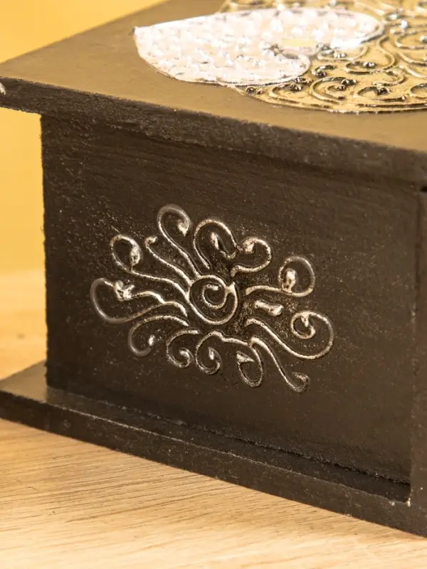 Шкатулка "Сердца" 18х12х8 см, МДФ