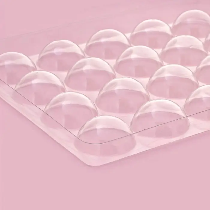 Форма для шоколада и конфет &laquo;Полусфера&raquo;, 23.6&times;18.8 см, 20 ячеек 4&times;4&times;1.8 см, пластик, прозрачная