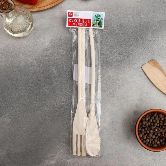 Набор кухонных принадлежностей Доляна «Русская душа», 3 предмета, 31×4 см Набор кухонных принадлежностей Доляна «Русская душа», 3 предмета, 31×4 см