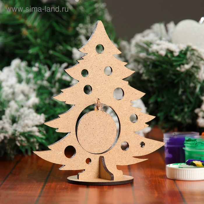 Сувенир «Елочка с дедом Морозом» на подставке Сувенир «Елочка с дедом Морозом» на подставке