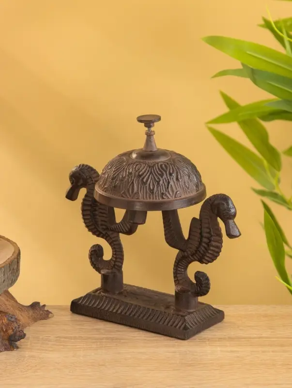 Звонок настольный  Звонок настольный "Морские коньки" 17х9х16 см