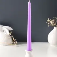 Набор свечей античных 25 см, 2 шт., 58 г, 7 ч, лаванда