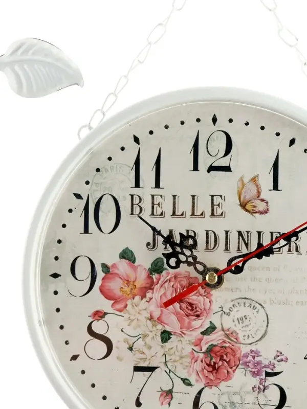 Часы настенные двусторонние &laquo;Птичка на ветке&raquo;, подвес, d=23 см, белые