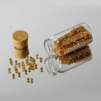 Набор баночек для хранения бисера, d=2&times;4 см, 25 шт., в контейнере, 11&times;11&times;5 см