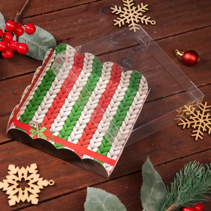 Коробка для печенья, «Вперед за мечтой», 12×12×3 см, Новый год