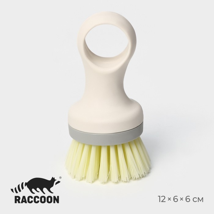 Щётка для посуды Raccoon Breeze, круглая, 12×5 см, ворс 2,5 см Щётка для посуды Raccoon Breeze, круглая, 12×5 см, ворс 2,5 см