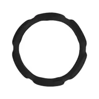 Оплетка на руль TORSO, анатомическая, велюр 6 подушек, размер 38 см, черный