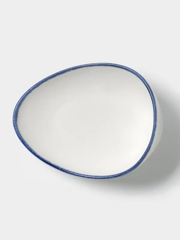 Салатник Magistro Blue Lagoon, 350 мл, 19.2&times;14.9&times;7.9, фарфор, белый