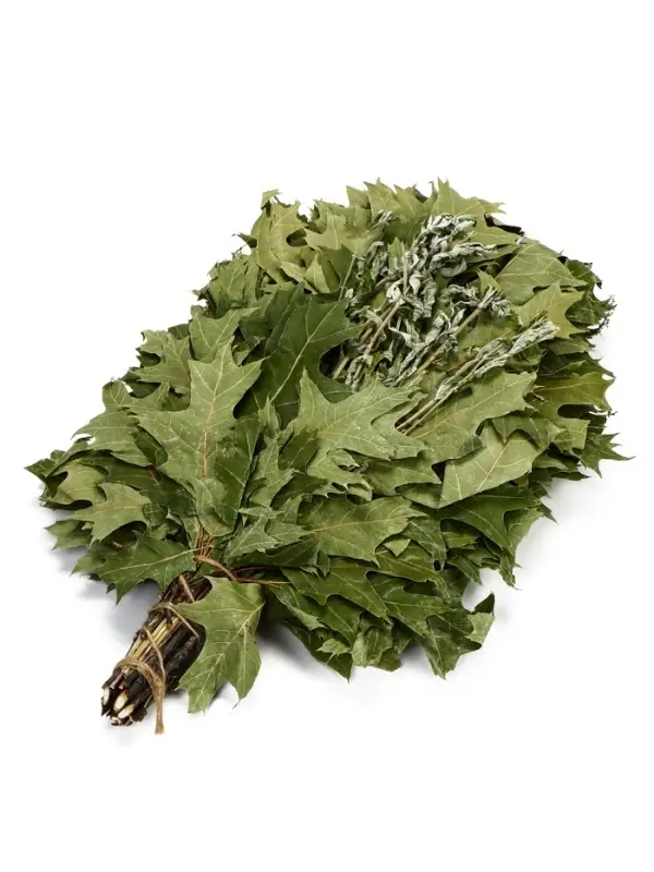 Веник для бани, дубовый, 55 см, с мятой, &laquo;Добропаровъ&raquo;