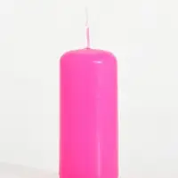 Свеча столбик 4&times;9 см, 11 ч, 90 г, розовый
