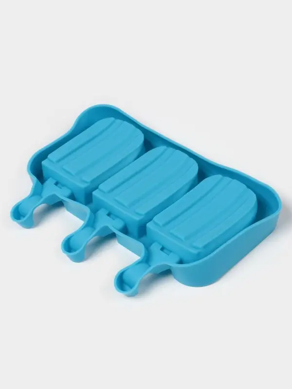 Форма для мороженого «Эскимо макси», силикон, 19.5×14.5×2.5 см, 3 ячейки (8.2×4.6 см), МИКС Форма для мороженого «Эскимо макси», силикон, 19.5×14.5×2.5 см, 3 ячейки (8.2×4.6 см), МИКС