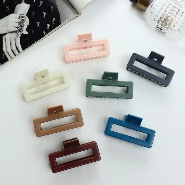 Краб для волос «Фрида», прямой, 7 см, МИКС Краб для волос «Фрида», прямой, 7 см, МИКС