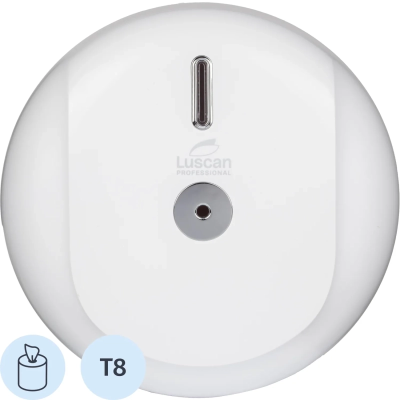 Диспенсер для туалетной бумаги рул Luscan Prof Etalon с ЦВ белый 151066