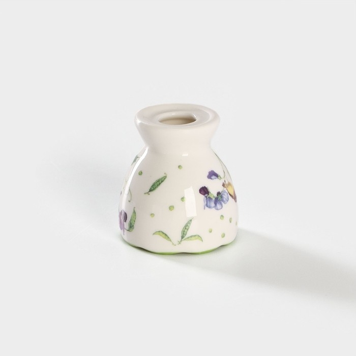 Подставка фарфоровая для яйца Доляна «Зелёный сад», 4,5×5 см Подставка фарфоровая для яйца Доляна «Зелёный сад», 4,5×5 см