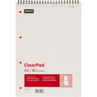 Блокнот 80л,без/лин,А4,Clear Pad,белый 60г/м