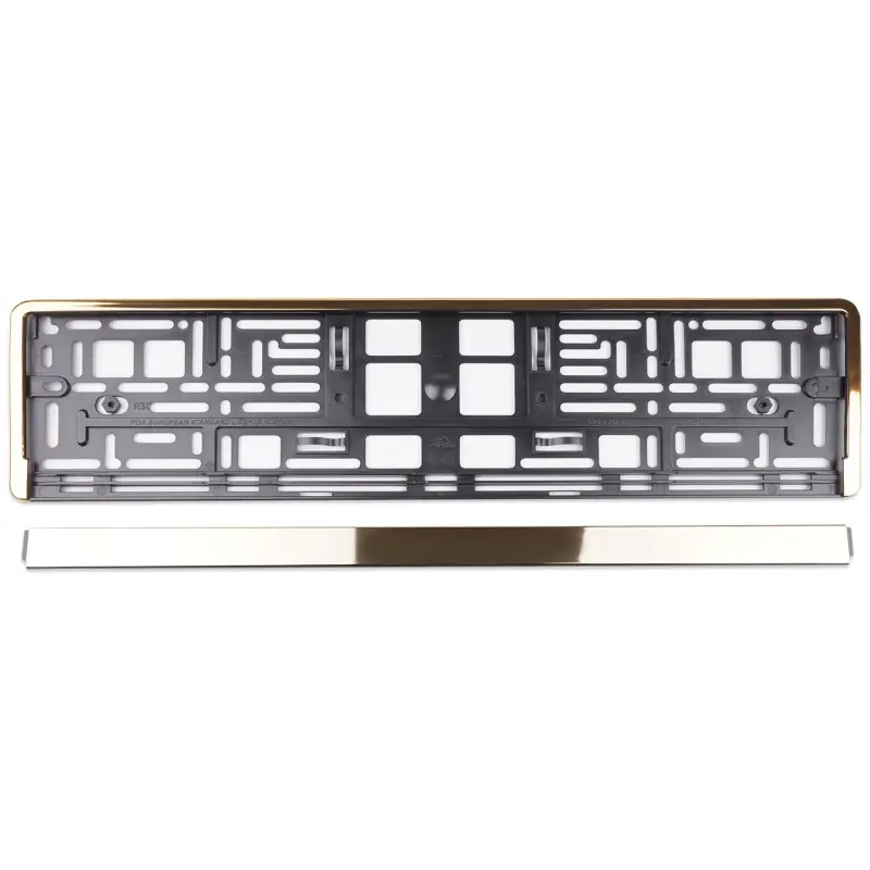 Рамка под номерной знак хром (золото) AVS RN-13