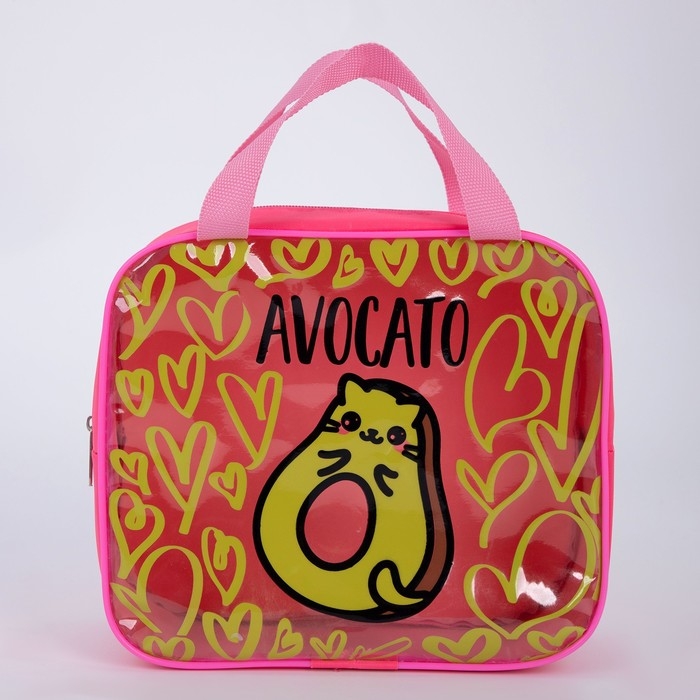 Сумка «Авокадо» 23 х 8 х 20, отдел на молнии, розовый