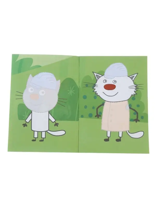 Аппликации с раскрасками &laquo;Три кота. Домик на дереве&raquo;, А5, 14 стр.