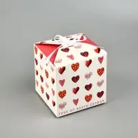 Коробка подарочная складная, упаковка, «Я тебя люблю», 12 х 12 х 12 см Коробка подарочная складная, упаковка, «Я тебя люблю», 12 х 12 х 12 см