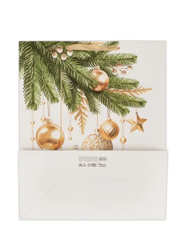 Пакет ламинированный подарочный «Новогодний», XL 40×49×19 см