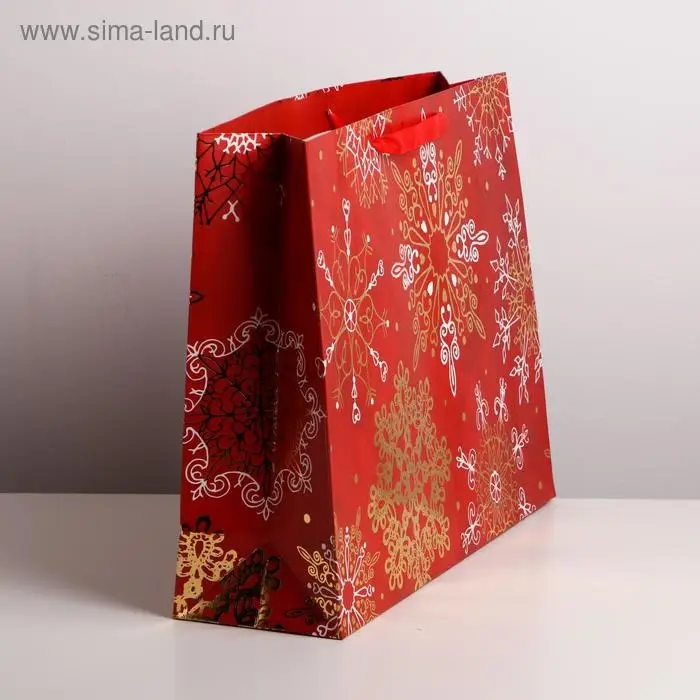 Пакет подарочный новогодний ламинированный «Новгоднее великолепие», L 40 х 31 х 11.5 см