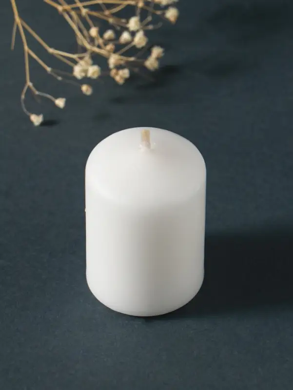 Свеча-цилиндр 4х6 см, 70 гр (набор 4 шт) белый Свеча-цилиндр 4х6 см, 70 гр (набор 4 шт) белый