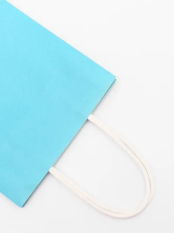 Пакет крафт под бутылку, «Лазурный», 14×8×32 см Пакет крафт под бутылку, «Лазурный», 14×8×32 см