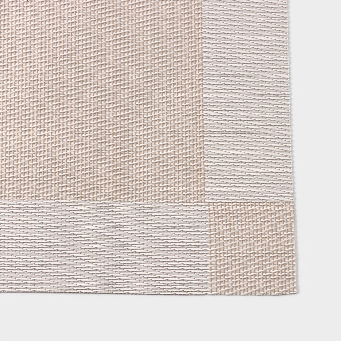 Салфетка сервировочная на стол Доляна «Шахматы», 45×30 см, цвет бежевый Салфетка сервировочная на стол Доляна «Шахматы», 45×30 см, цвет бежевый