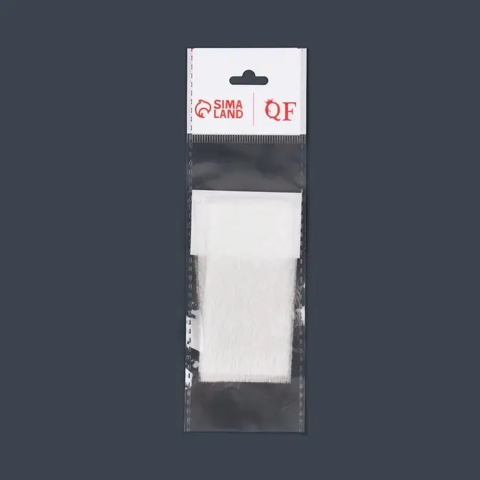 Шелк стекловолокно для наращивания ногтей, 8&times;4 см, 10 листов, белое