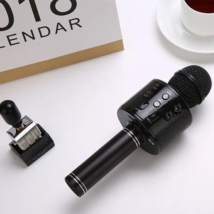 Микрофон для караоке Luazon LZZ-56, WS-858, 1800 мАч, чёрный