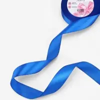 Лента атласная, 25 мм, 23&plusmn;1 м, синяя №40