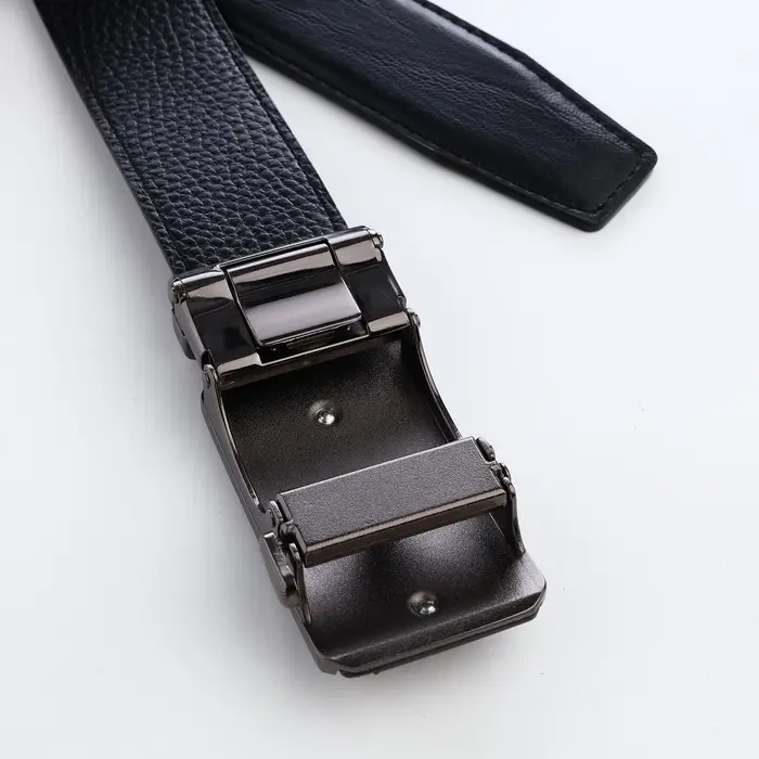 Ремень мужской, ширина 3.6 см, пряжка автомат, чёрный