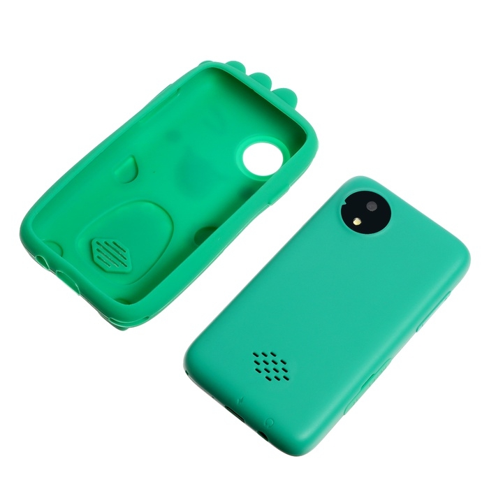 Детский обучающий телефон «Дино», камера, звуковые и световые эффекты, цвет зелёный