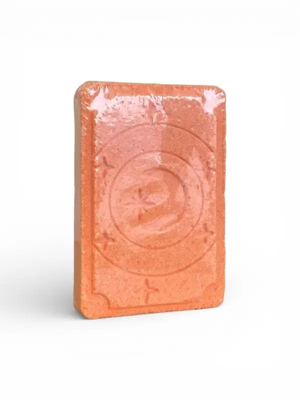 Бомбочка для ванн с картой-предсказанием LUNAR ORACLE оранжевая, 110 г