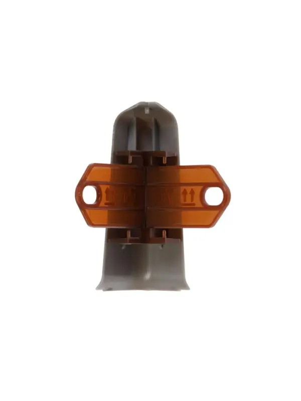 Угол наружный для плинтуса &laquo;Деконика&raquo;, с крепежом, 70 мм, 2 штуки, цвет 548 лофт серый