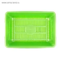 Туалет глубокий с сеткой, 38.5&times;26&times;9 см, зеленый