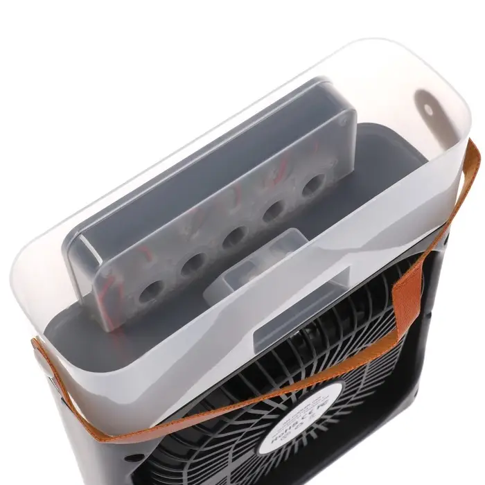 Вентилятор настольный с увлажнителем LOF-06, портативный, 3 скорости, питание USB, чёрный