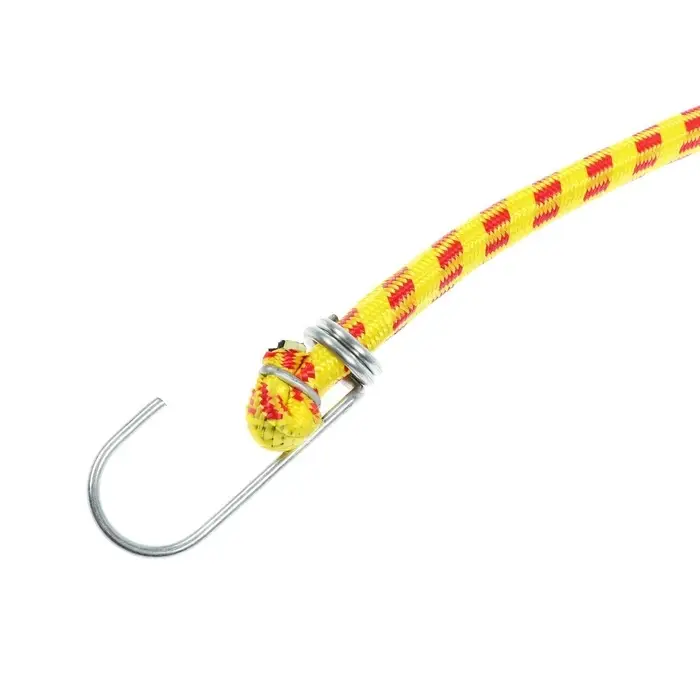 Резинка для крепления багажа TORSO, 60 см, d=10 мм, металлические крючки, МИКС