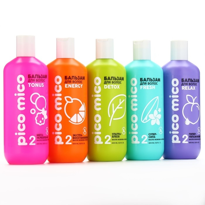 Бальзам для волос с маслом арганы и жожоба, гипер-увлажнение, 400 мл, PICO MICO Бальзам для волос с маслом арганы и жожоба, гипер-увлажнение, 400 мл, PICO MICO