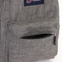 Рюкзак школьный на молнии, с карманом, однотонный, размер 30&times;14&times;41 см, графитовый