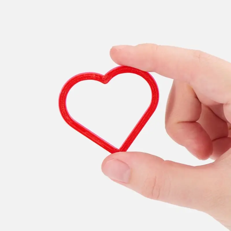 Подвеска Contour, 3D-печать на заказ, сердце Подвеска Contour, 3D-печать на заказ, сердце