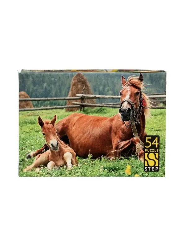 Пазл 54 эл. "Лошади. Символ года" МИКС