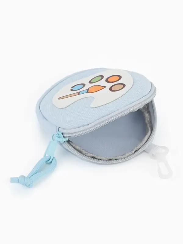 Рюкзак школьный, с кошельком, 4 кармана, 33&times;14&times;43 см, голубой