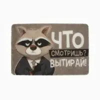 Коврик придверный &laquo;Что смотришь?&raquo;, 38&times;58 см