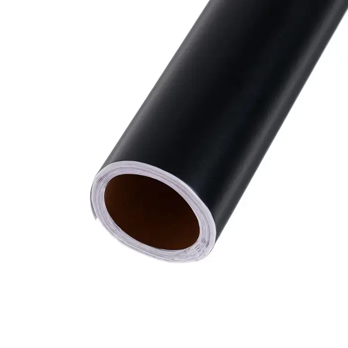 Плёнка самоклеящаяся, чёрная, 0.45&times;3 м, 80 мкм