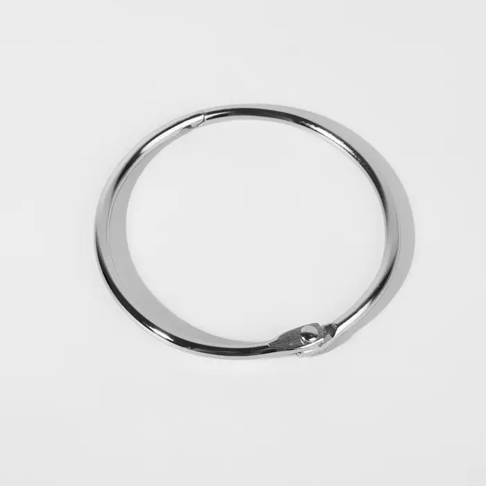 Кольцо для карниза, разъёмное, d=50/56 мм, цвет серебряный Кольцо для карниза, разъёмное, d=50/56 мм, цвет серебряный